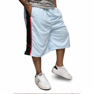 Bermuda Basquete Masculina Plus Size M10 Fire Faixa Lateral - Image 2