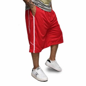 Bermuda Basquete Masculina Plus Size M10 Fire Faixa Lateral - Image 6