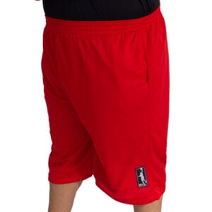 Bermuda Basquete Masculina M10 Plus Size Lisa Vermelho - Image 3