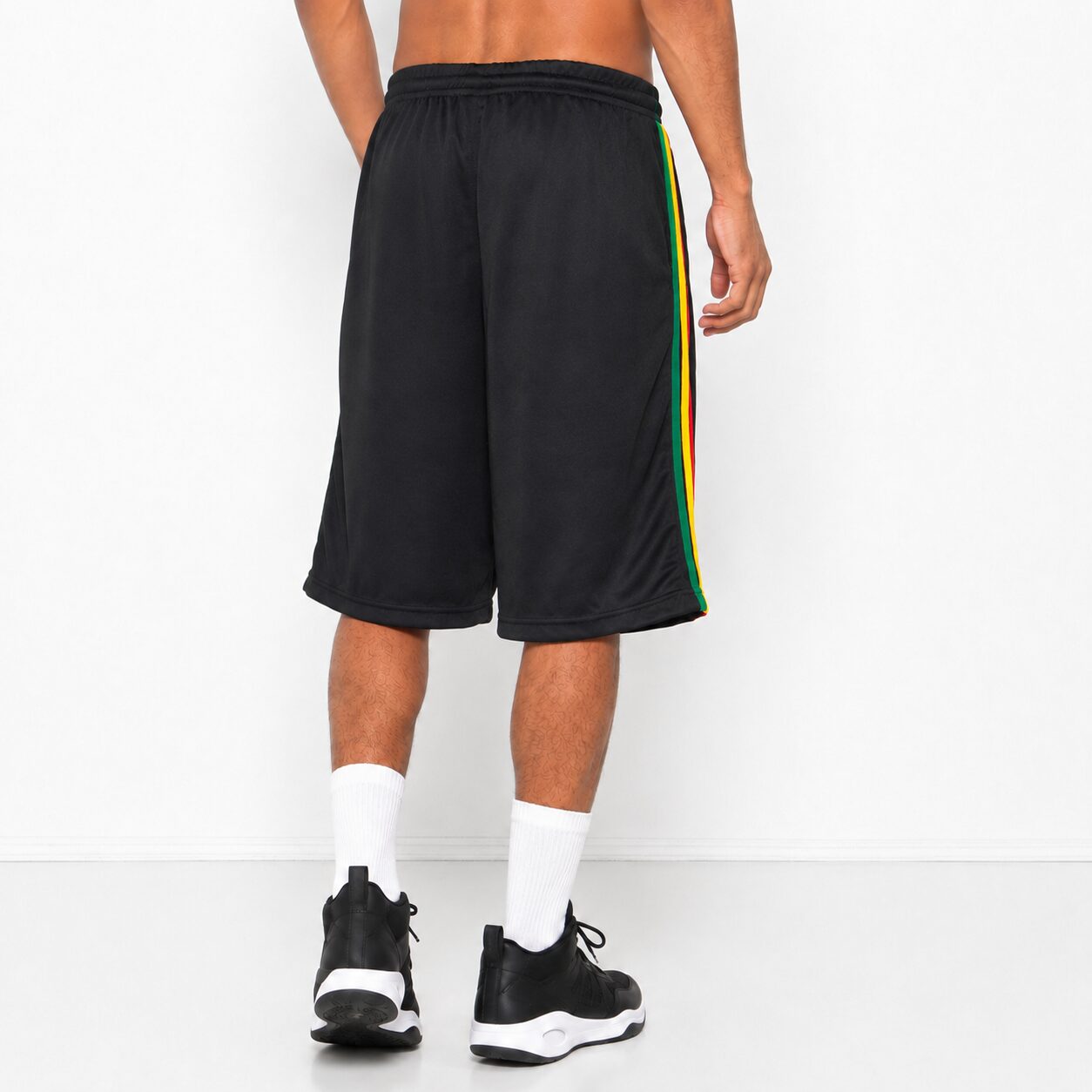Bermuda Basquete Masculina M10 Classic Listras Reggae Aero-Dry - Imagem 2