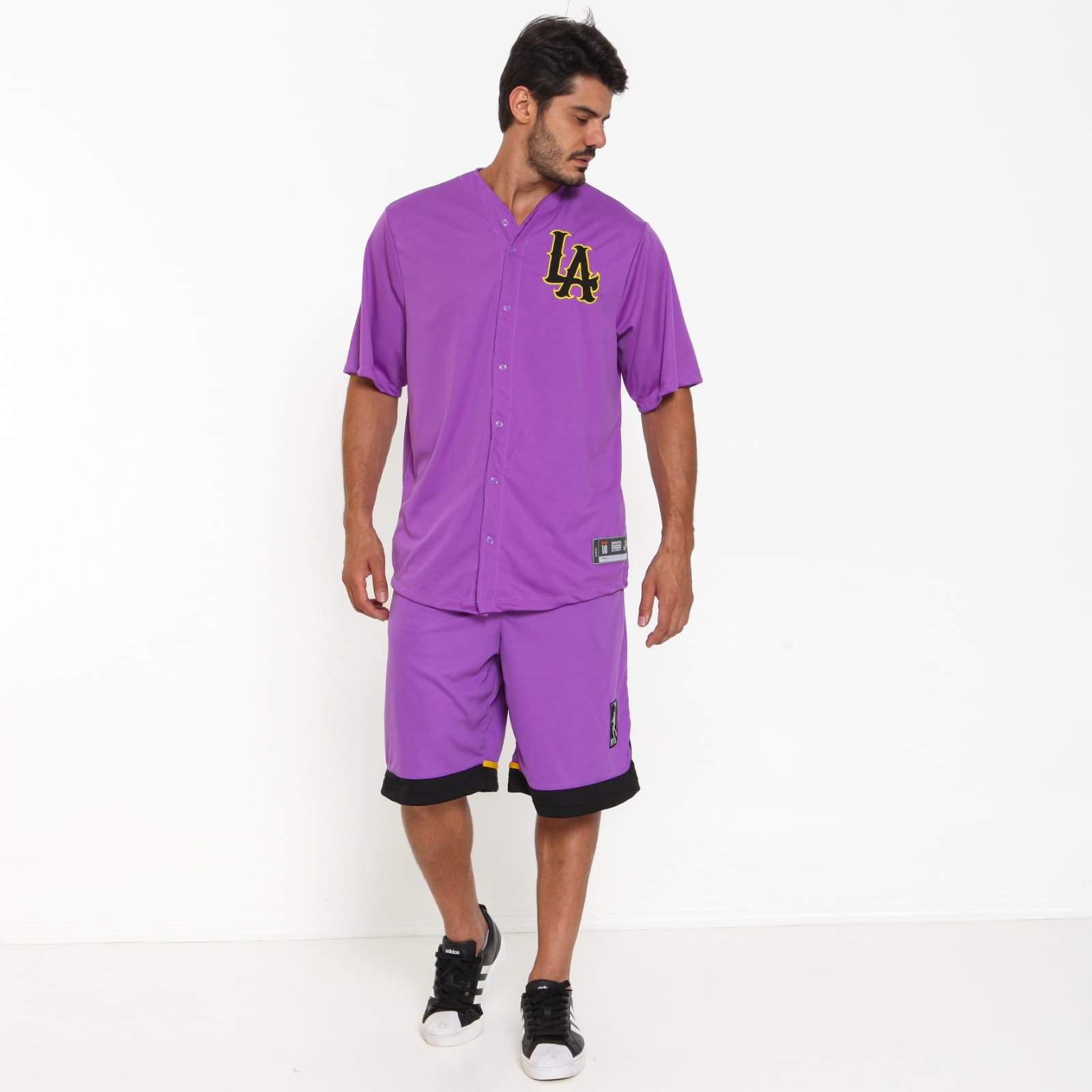 Camisa Baseball Masculina M10 Classic LA - Imagem 15