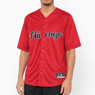 Camisa Baseball Masculina M10 Classic Chicago Liso-Heavy