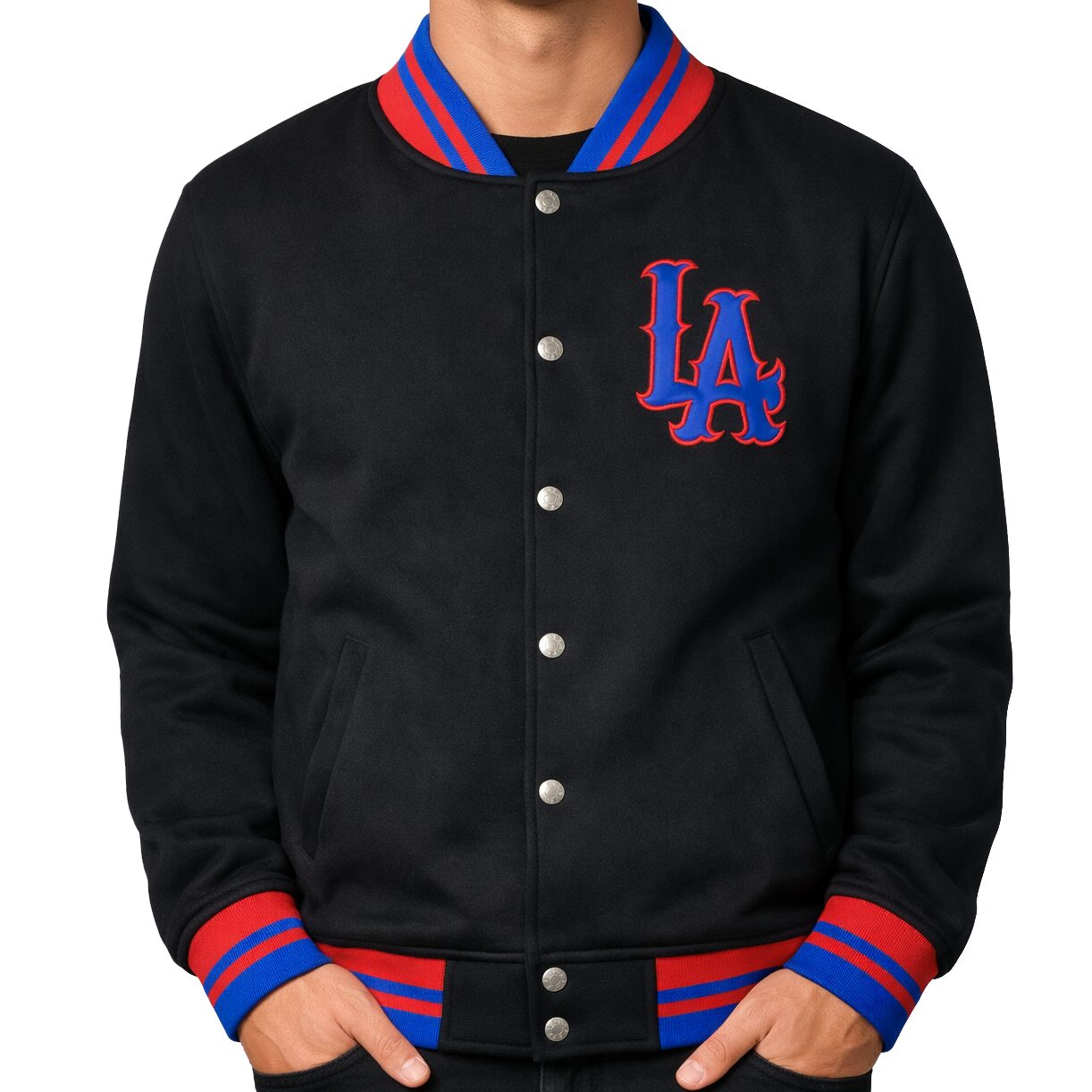 Jaqueta College Moletom Masculina M10 Hoop LA Alt10