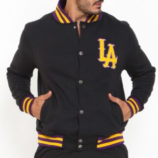 Jaqueta College Moletom Masculina M10 Hoop LA Alt4