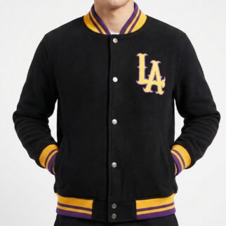 Jaqueta College Moletom Masculina M10 Hoop LA Alt5