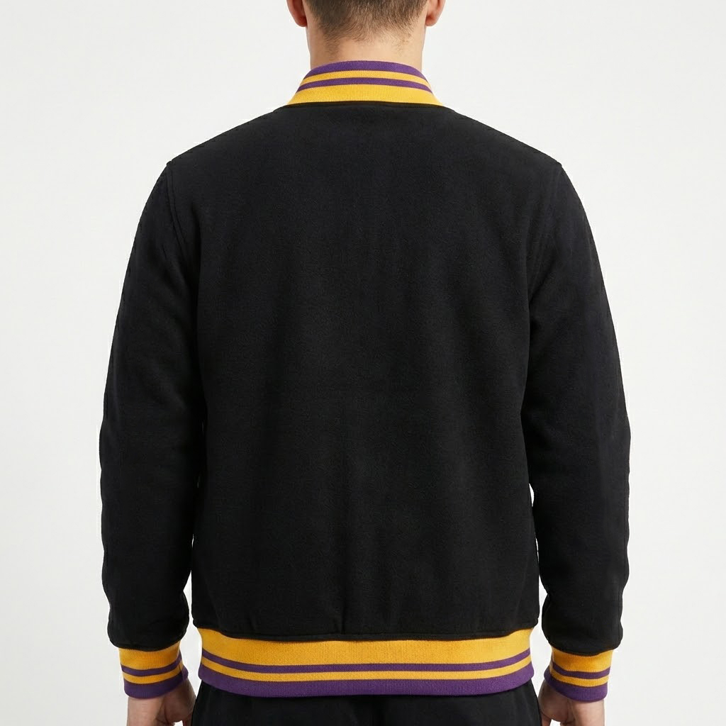 Jaqueta College Moletom Masculina M10 Hoop LA Alt5 - Imagem 2