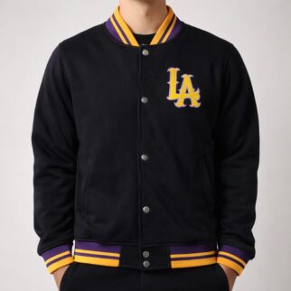 Jaqueta College Moletom Masculina M10 Hoop LA Alt6