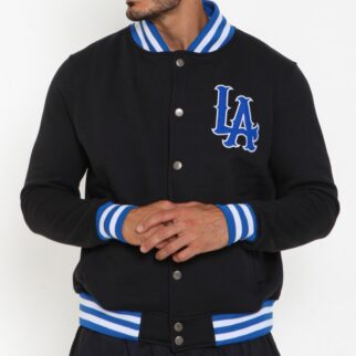 Jaqueta College Moletom Masculina M10 Hoop LA Alt7