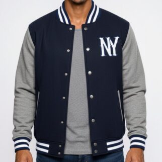 Jaqueta College Moletom Masculina M10 Hoop NY Dark