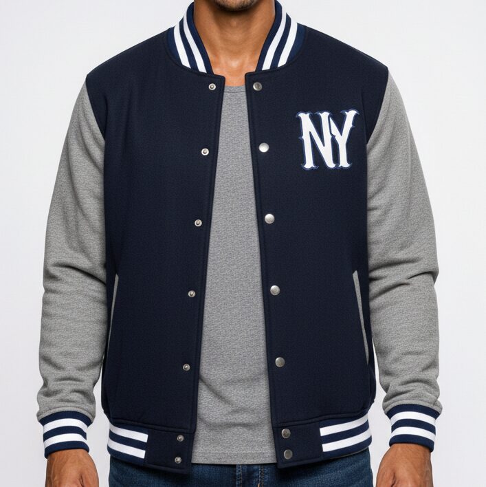 Jaqueta College Moletom Masculina M10 Hoop NY Dark