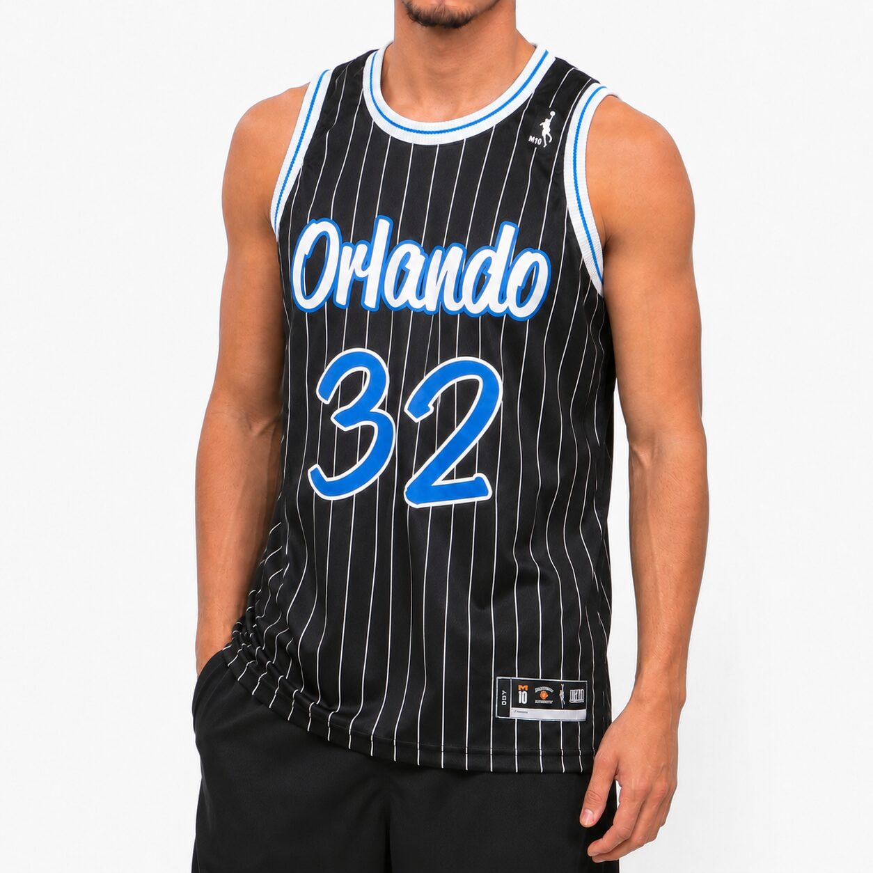 Regata Basquete Masculina M10 Classic Orlando Listrada 32 Liso-Light