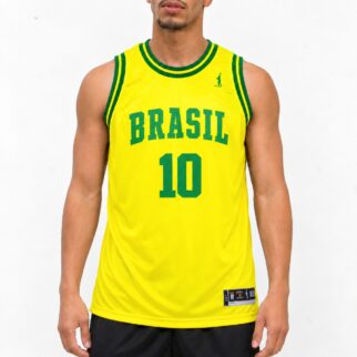 Regata Basquete Masculina M10 Classic Brasil 10 Liso-Light