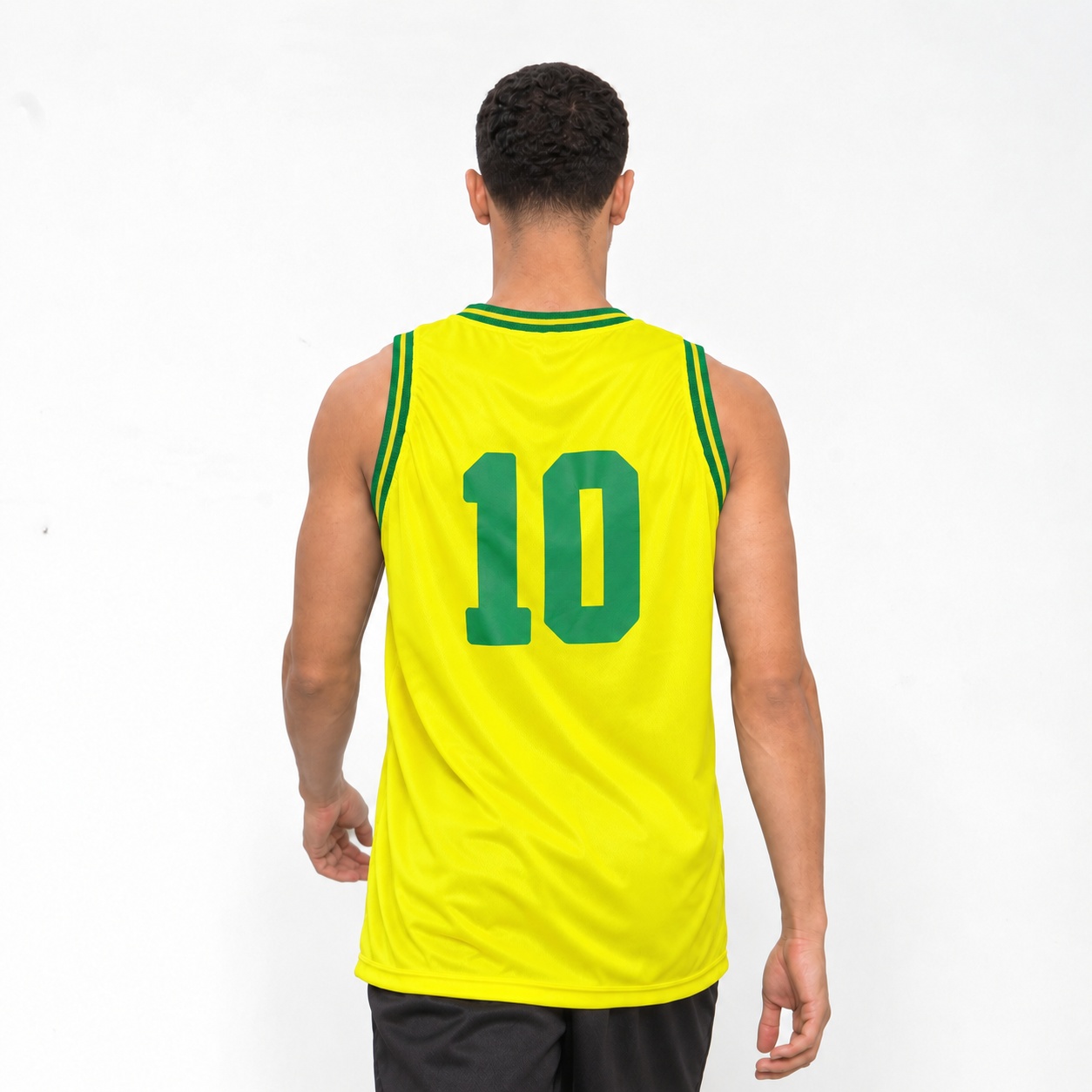 Regata Basquete Masculina M10 Classic Brasil 10 Liso-Light - Imagem 2