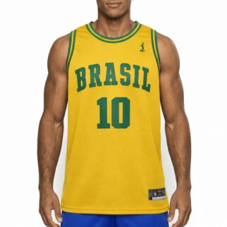 Regata Basquete Masculina M10 Classic Brasil 10 Hex-Dry