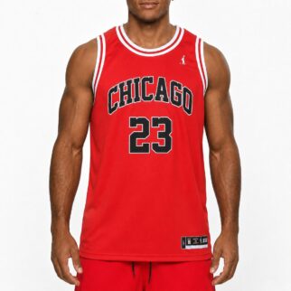 Regata Basquete Masculina M10 Classic Chicago 23 Liso-Heavy