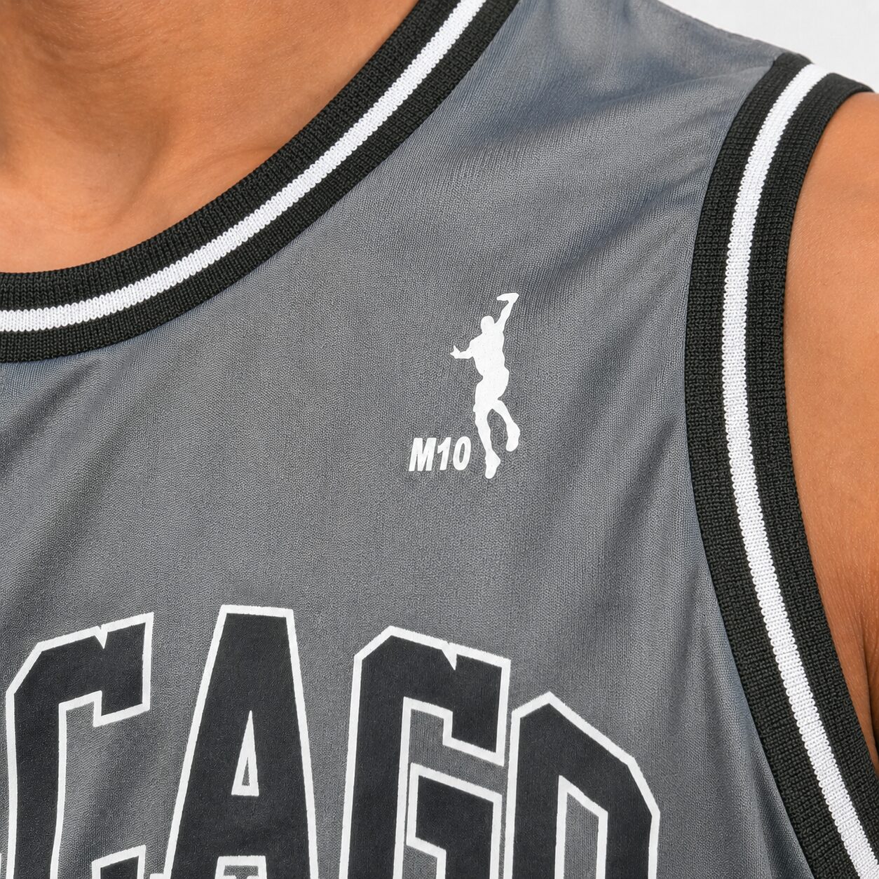 Regata Basquete Masculina M10 Classic Chicago 23 Liso-Sport - Imagem 3