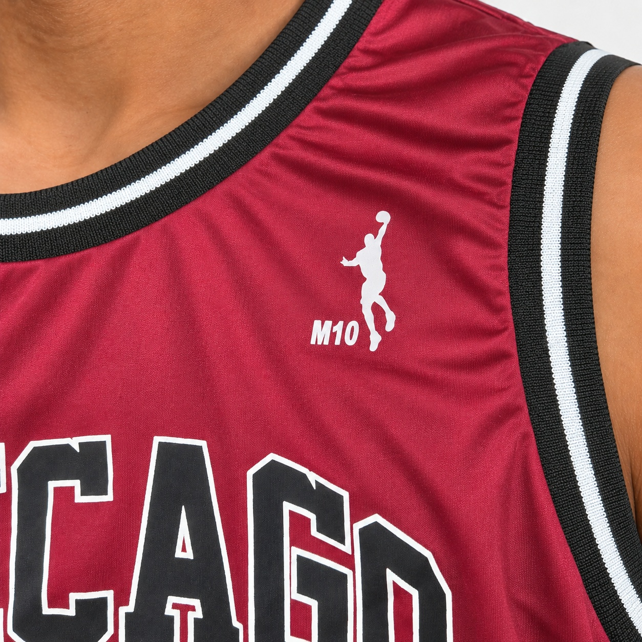 Regata Basquete Masculina M10 Classic Chicago 23 Liso-Sport - Imagem 3