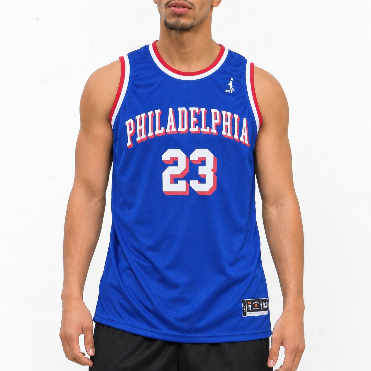 Regata Basquete Masculina M10 Classic Philadelphia 23 Liso-Light