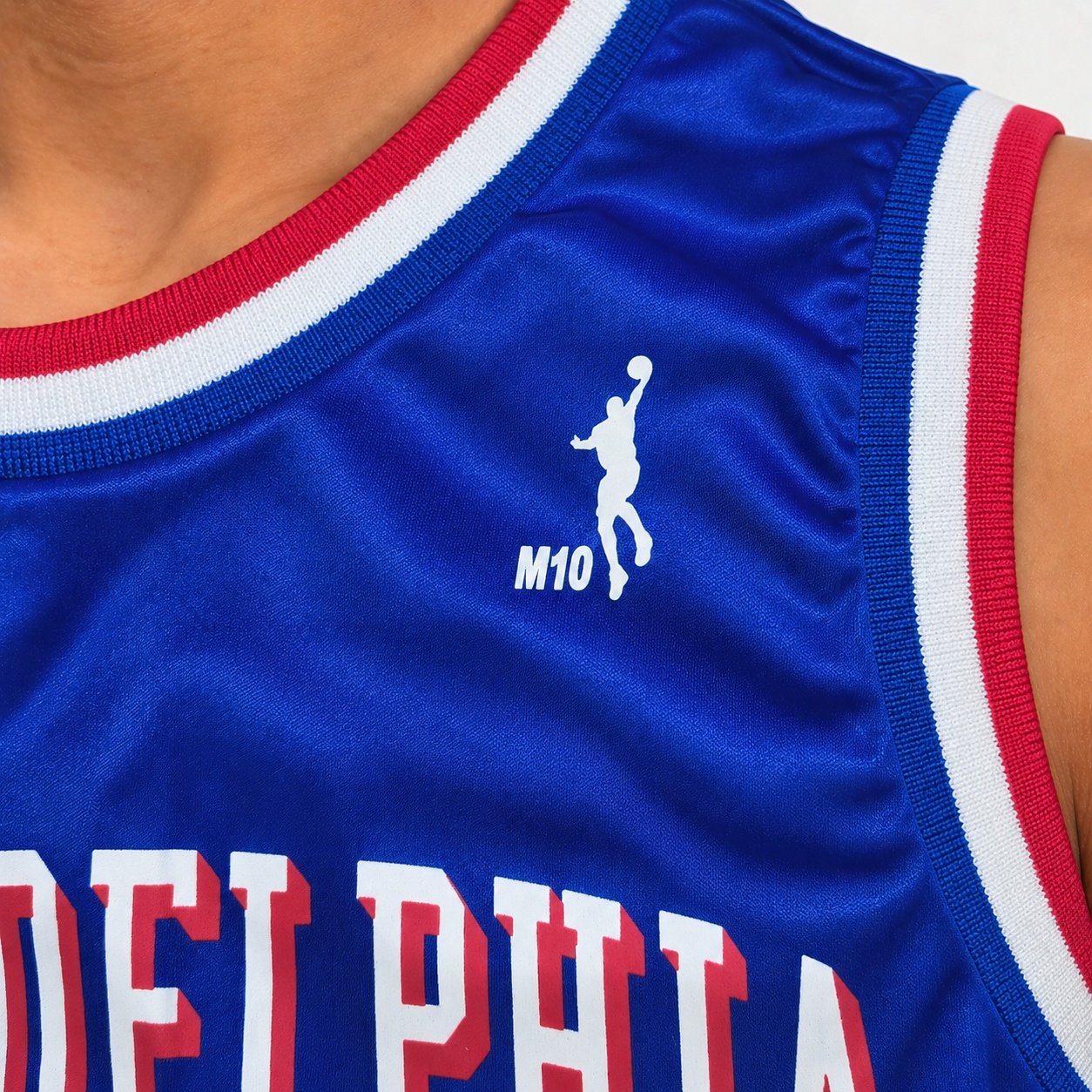 Regata Basquete Masculina M10 Classic Philadelphia 23 Liso-Light - Imagem 3